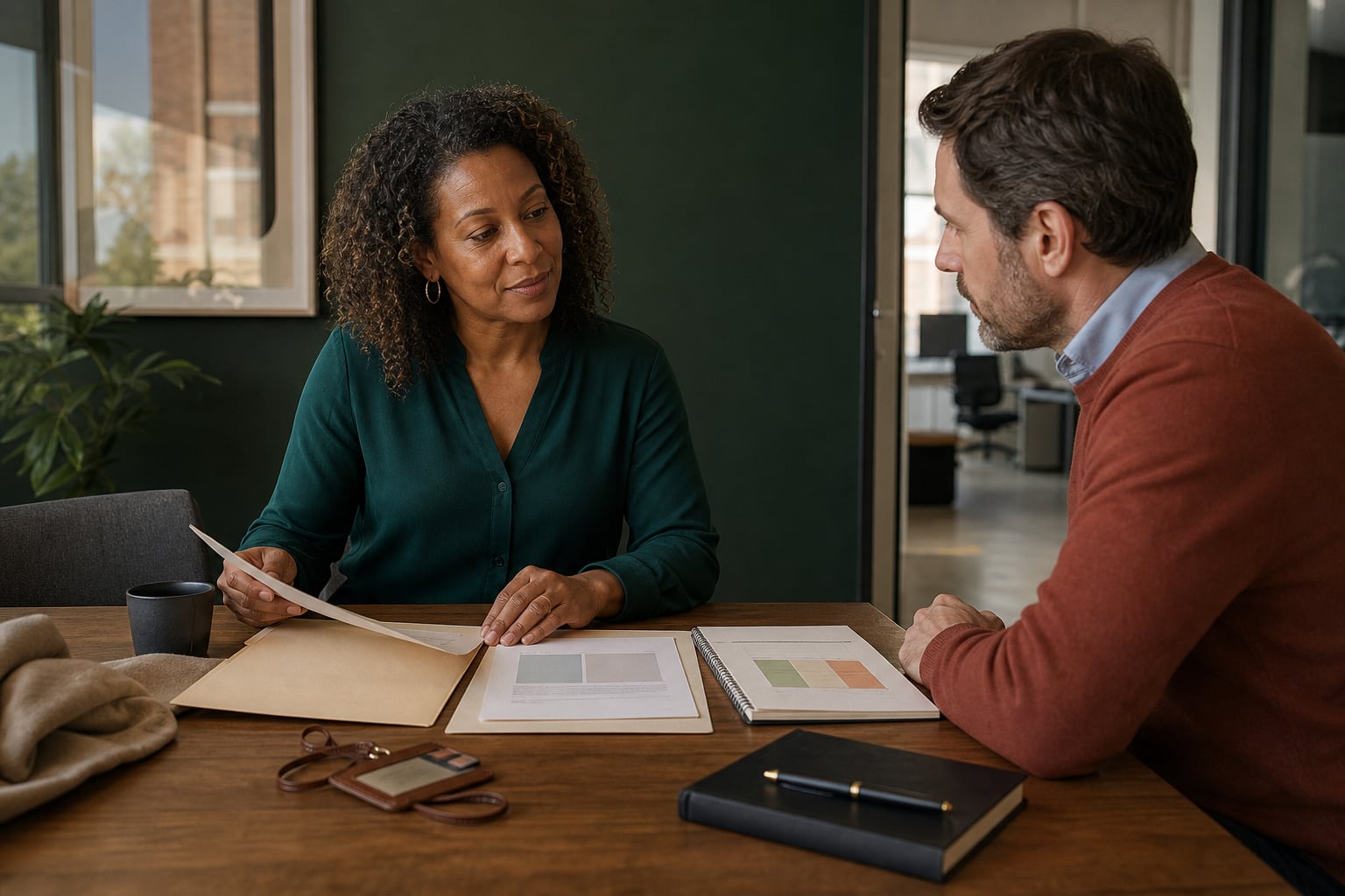 UK employee reviewing a work-location clause and preparing questions for a calm meeting with a manager